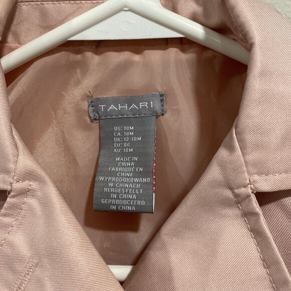 Tahari toddler light pink trench coat size 18 months - Picture 2 of 5